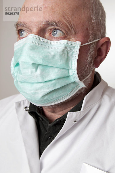 Arzt Gesundheitspflege Mantel weiß Kleidung Maske
