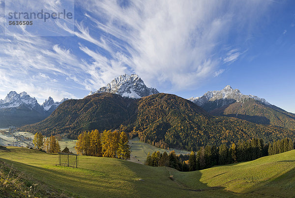 Punta dei Tre Scarperi oder Dreischusterspitze  Sexten  Südtirol  Italien  Europa