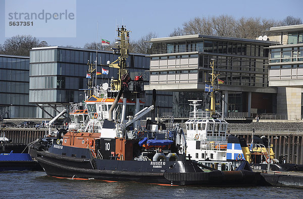 Schlepper im Hamburger Hafen  Altona  Hamburg  Deutschland  Europa