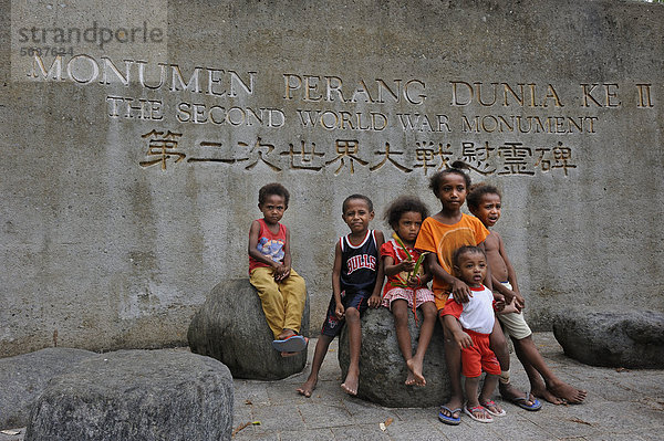 Denkmal für den Biak-Krieg auf der Insel Papua Neuguinea  Pazifischer Krieg  im Zweiten Weltkrieg  bei Kota Biak auf der Insel Biak in Irian Jaya  Westpapua  Indonesien  Südostasien  Asien