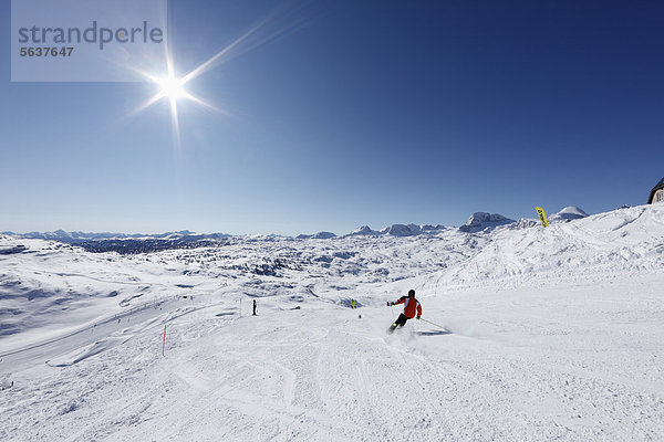 Skigebiet am Krippenstein  Dachsteingebirge  auch Dachstein-Gebirge  Salzkammergut  Oberösterreich  Österreich  Europa