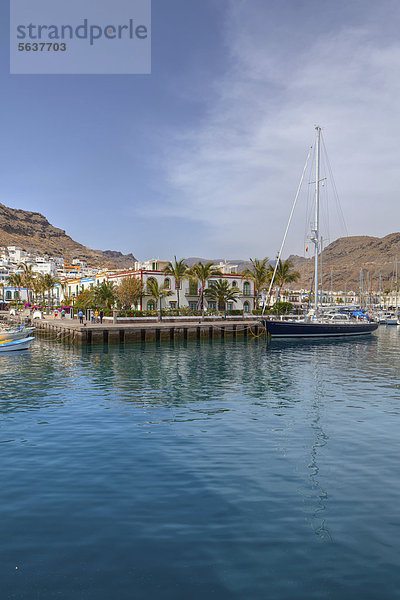 Puerto de Mogan  Gran Canaria  Kanarische Inseln  Spanien  Europa  ÖffentlicherGrund