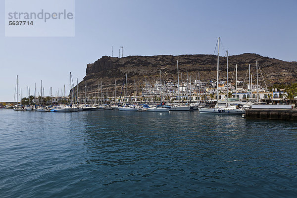 Puerto de Mogan  Gran Canaria  Kanarische Inseln  Spanien  Europa  ÖffentlicherGrund
