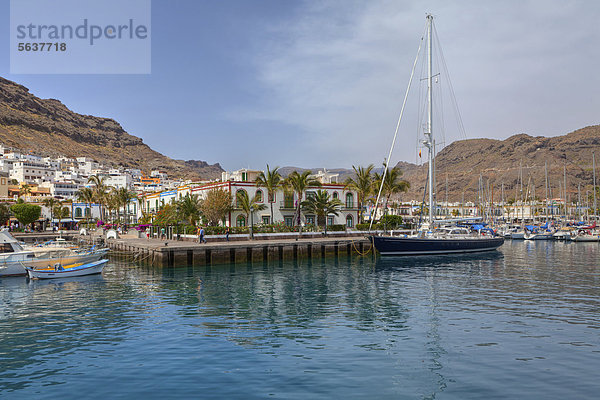 Puerto de Mogan  Gran Canaria  Kanarische Inseln  Spanien  Europa  ÖffentlicherGrund