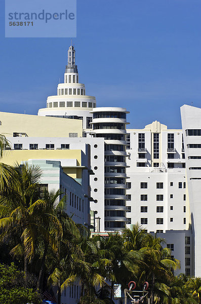 Vereinigte Staaten von Amerika USA Gebäude Komplexität Allee Florida Miami Beach