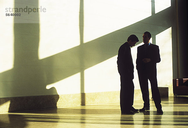 Geschäftsleute im Schatten der Lobby