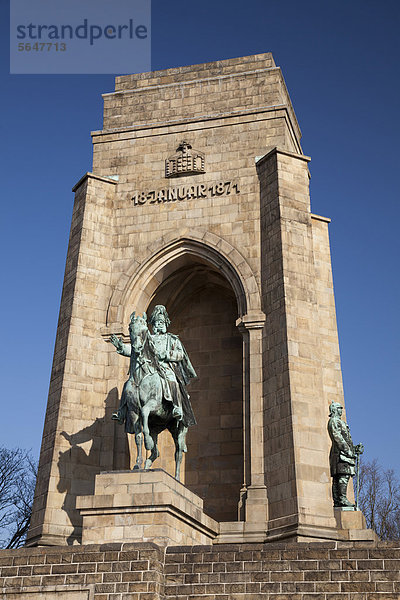 Kaiser-Wilhelm-Denkmal  Hohensyburg  Syburg  Dortmund  Ruhrgebiet  Nordrhein-Westfalen  Deutschland  Europa  ÖffentlicherGrund