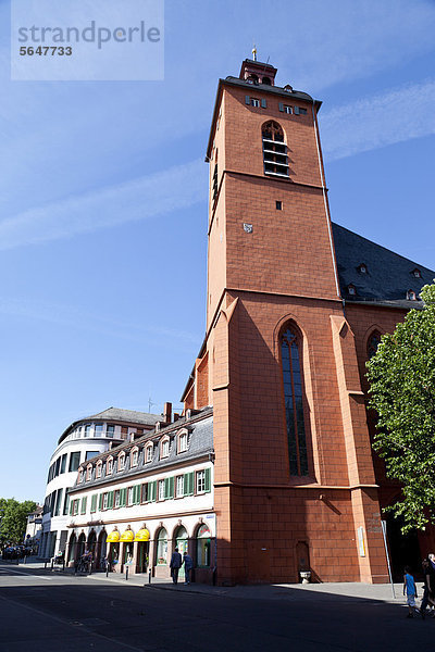 Europa  Deutschland  Rheinland-Pfalz  Mainz  Ansicht der St. Quintin-Kirche