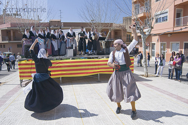 Folklorevorführung  Andratx  Mallorca  Spanien  Europa