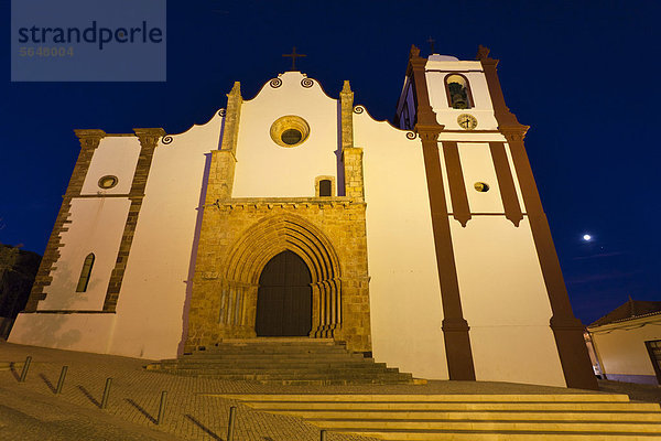 Kathedrale von Silves am Abend  Algarve  Portugal  Europa
