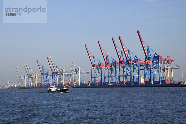 Verladekräne  Hafen  Hamburg  Deutschland  Europa