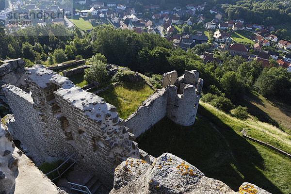 Deutschland  Bayern  Blick auf Schloss Flossenburg