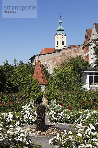 Deutschland  Bayern  Neustadt an der Waldnaab  Blick auf den Barockgarten