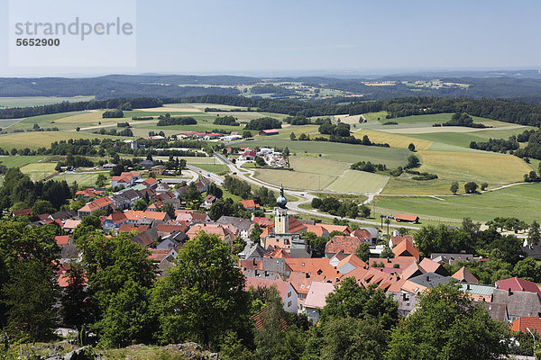 Deutschland  Bayern  Blick auf Tannesberg