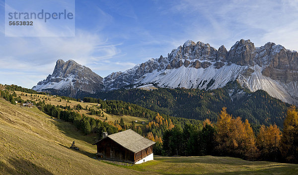 Peitlerkofel  Sas de Pütia  2875 m  und Aferer Geisler  Südtirol  Italien  Europa