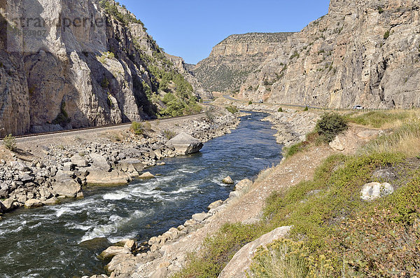 Wind River Canyon  Thermopolis  Wyoming  USA