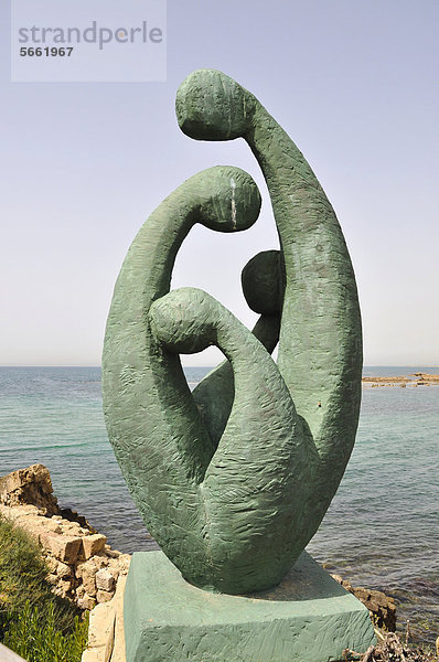 Moderne Skulptur  antike Stadt Caesarea oder Caesarea Maritima  Israel  Naher Osten  Vorderasien