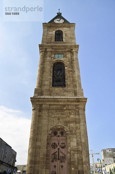 Ottomanischer Uhrturm  Glockenturm  Jaffa  Tel Aviv  Israel  Naher Osten  Vorderasien