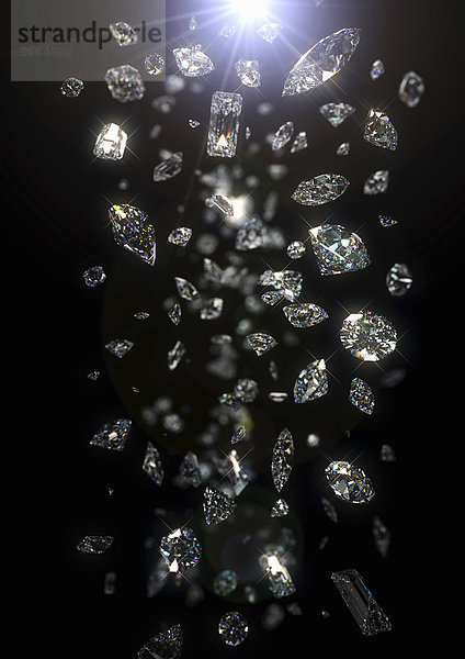 Fallende Diamanten