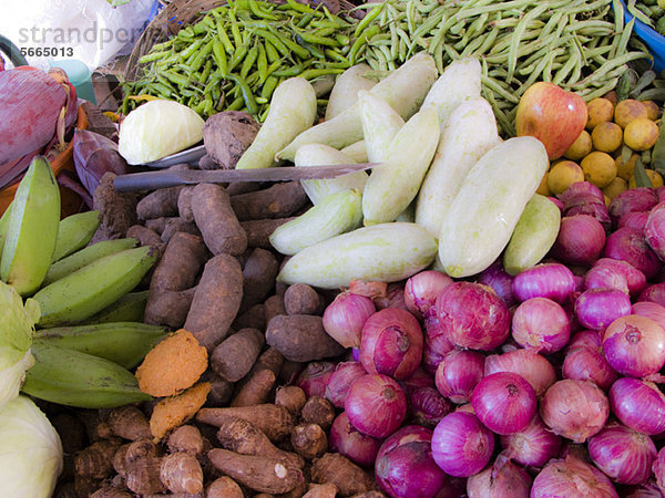 Gemüsesorten auf dem Markt