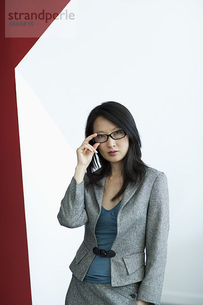 Geschäftsfrau mit Brille  Portrait
