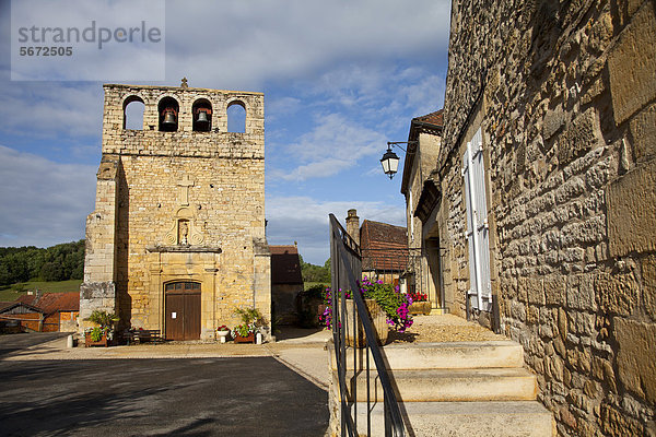 Historische Innenstadt von Meyrals  Dordogne  Frankreich  Europa