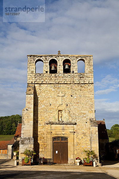 Kirche in Meyrals  Dordogne  Frankreich  Europa
