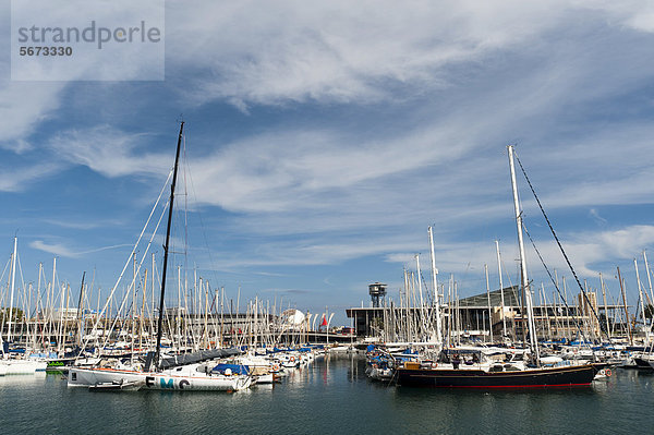 Moll d'Espana  Port Vell Hafen  Barcelona  Spanien  Europa