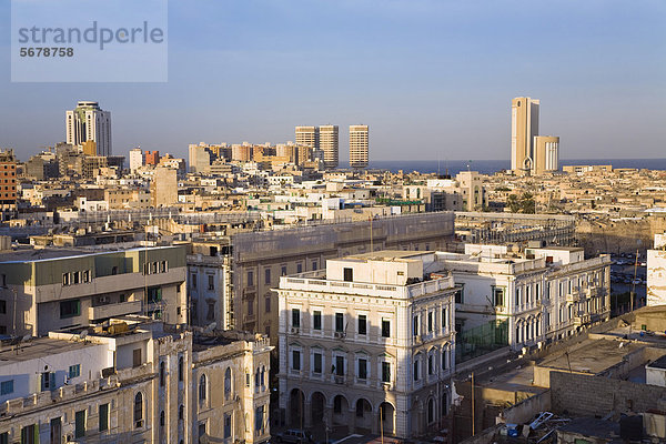 Blick über Tripolis  Libyen  Nordafrika  Afrika