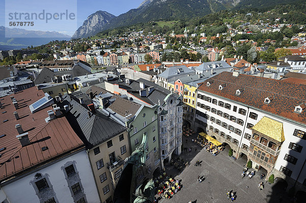 Europa Gebäude Geschichte Ansicht Österreich Ortsteil Innsbruck Tirol