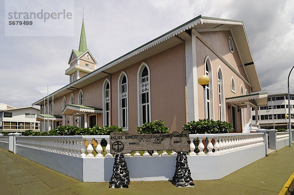 Evangelische Kirche in Papeete  Tahiti  Gesellschaftsinseln  Französisch-Polynesien  Pazifischer Ozean