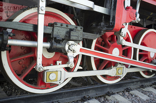 Räder einer Dampflokomotive