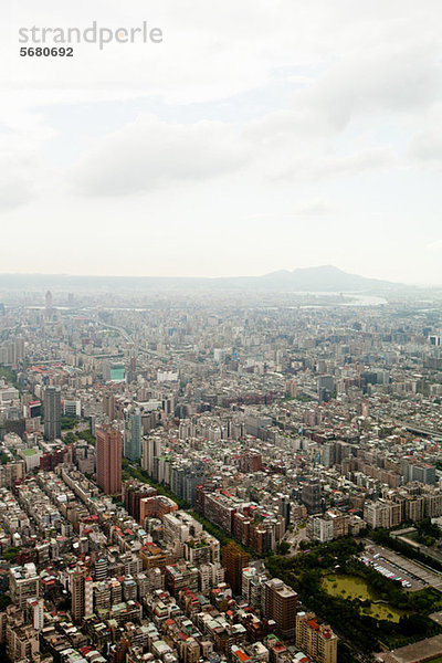 Downtown Taipei vom Taipei 101 Tower aus gesehen  Taiwan