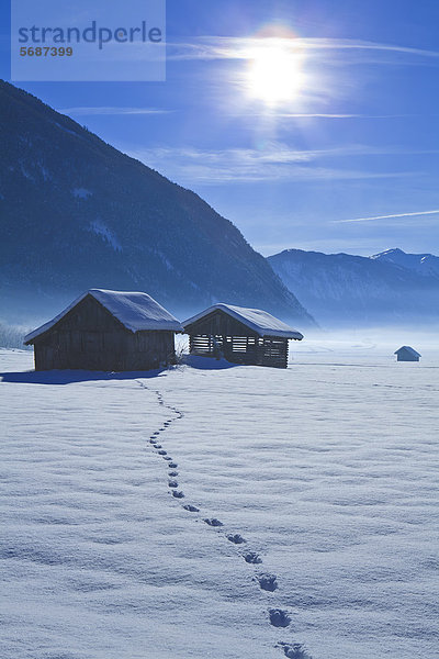 Winterlandschaft in Tarrenz  Österreich