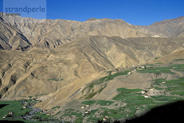 Gebirgskamm Asien Indien Ladakh