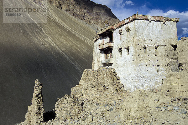 Palast von Zangla  Zanskar-Tal  Zanskar  Ladakh  Jammu und Kaschmir  indischer Himalaya  Nordindien  Indien  Asien