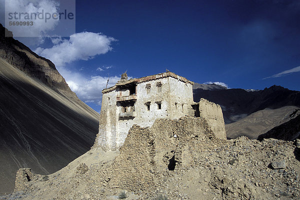 Palast von Zangla  Zanskar-Tal  Zanskar  Ladakh  Jammu und Kaschmir  indischer Himalaya  Nordindien  Indien  Asien