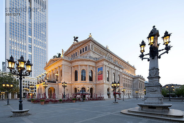 Opernhaus Oper Opern Europa Gebäude Büro Frankfurt am Main Deutschland Hessen