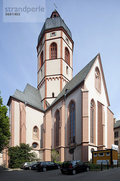 Kirche St. Stephan  Mainz  Rheinland-Pfalz  Deutschland  Europa  ÖffentlicherGrund