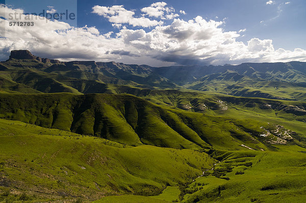 Berglandschaft  Drakensberge  Freistaat  Südafrika  Afrika