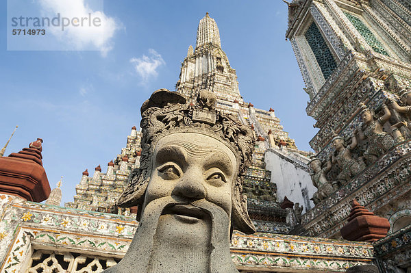 Wat Arun  Tempel der Morgenröte  Bangkok  Thailand  Asien