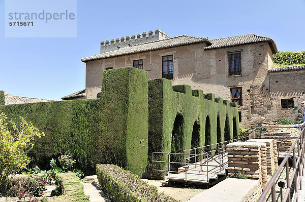 Patio de Machuca  Alhambra  Granada  Andalusien  Spanien  Europa