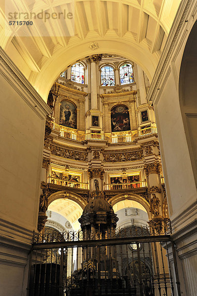 Santa Maria de la EncarnaciÛn  Kathedrale von Granada  Innenansicht  Granada  Andalusien  Spanien  Europa