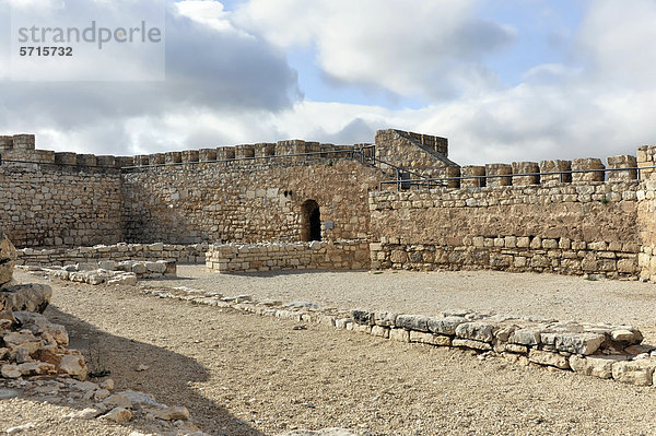 Castillo de Santa Catalina  gotische Burg in JaÈn  Provinz JaÈn  Andalusien  Spanien