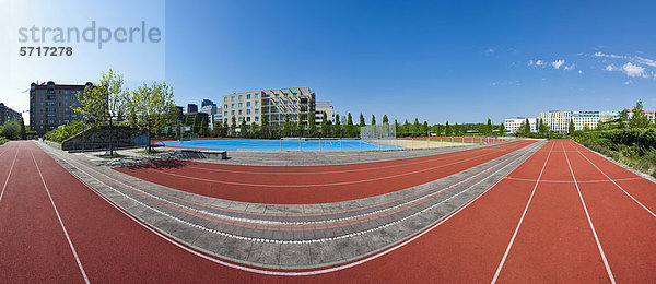 Panorama  Sportplatz In den Ministergärten  Berlin-Mitte  Berlin  Deutschland  Europa