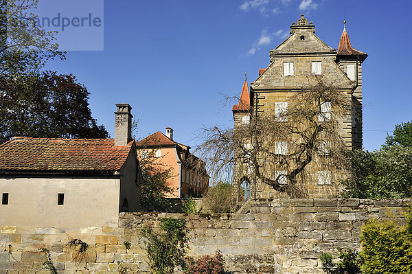 Das Welserschloss  ursprünglich 1610  Welserplatz 1  Neunhof bei Lauf an der Pegnitz  Mittelfranken  Bayern  Deutschland  Europa