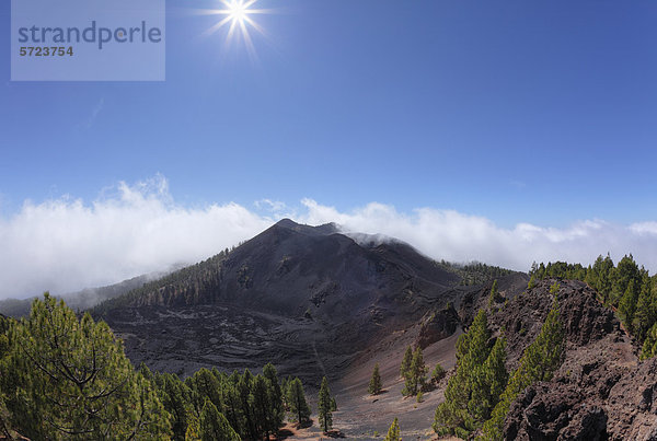 Spanien  La Palma  Blick auf den Berg Duraznero