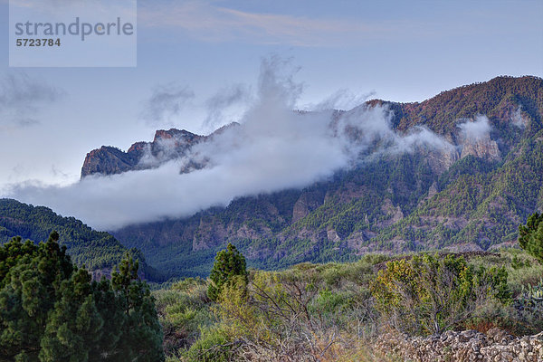 Spanien  La Palma  Blick auf Cumbre Vieja