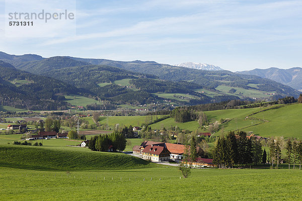 Muerztal valley near Krieglach  Styria  Austria  Europe