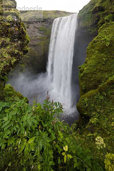 Skogafoss Wasserfall  Island